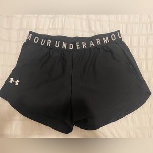 Black Under Armour athletic shorts